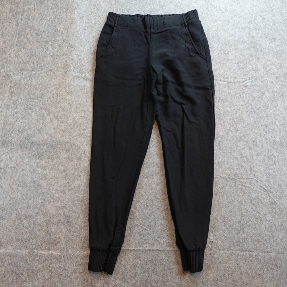 Theory Pants Womens PT/P (Small Petite) Black Persha Slim Jogger Pull On
